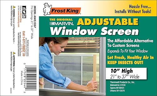 Miniatura 4 de Frost King AWS1037SP WB Marvin - Pantalla ajustable para ventana, color natural
