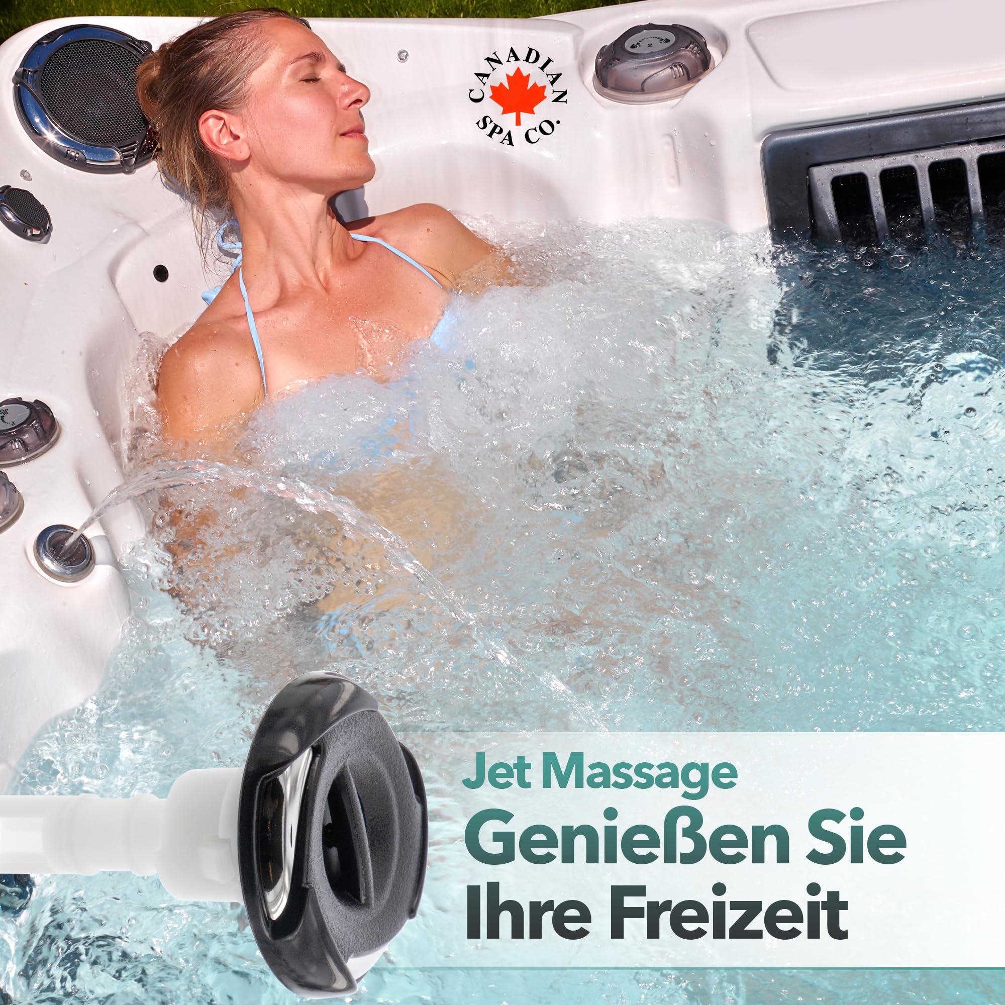 CANADIAN SPA CO. Hurricane Düse rotierend, Massagedüse Pool Ø 57 mm, Pool Zubehör
