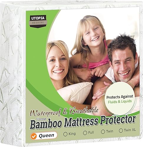 Miniatura 1 de Protector de colchón impermeable Utopia Bedding Bamboo