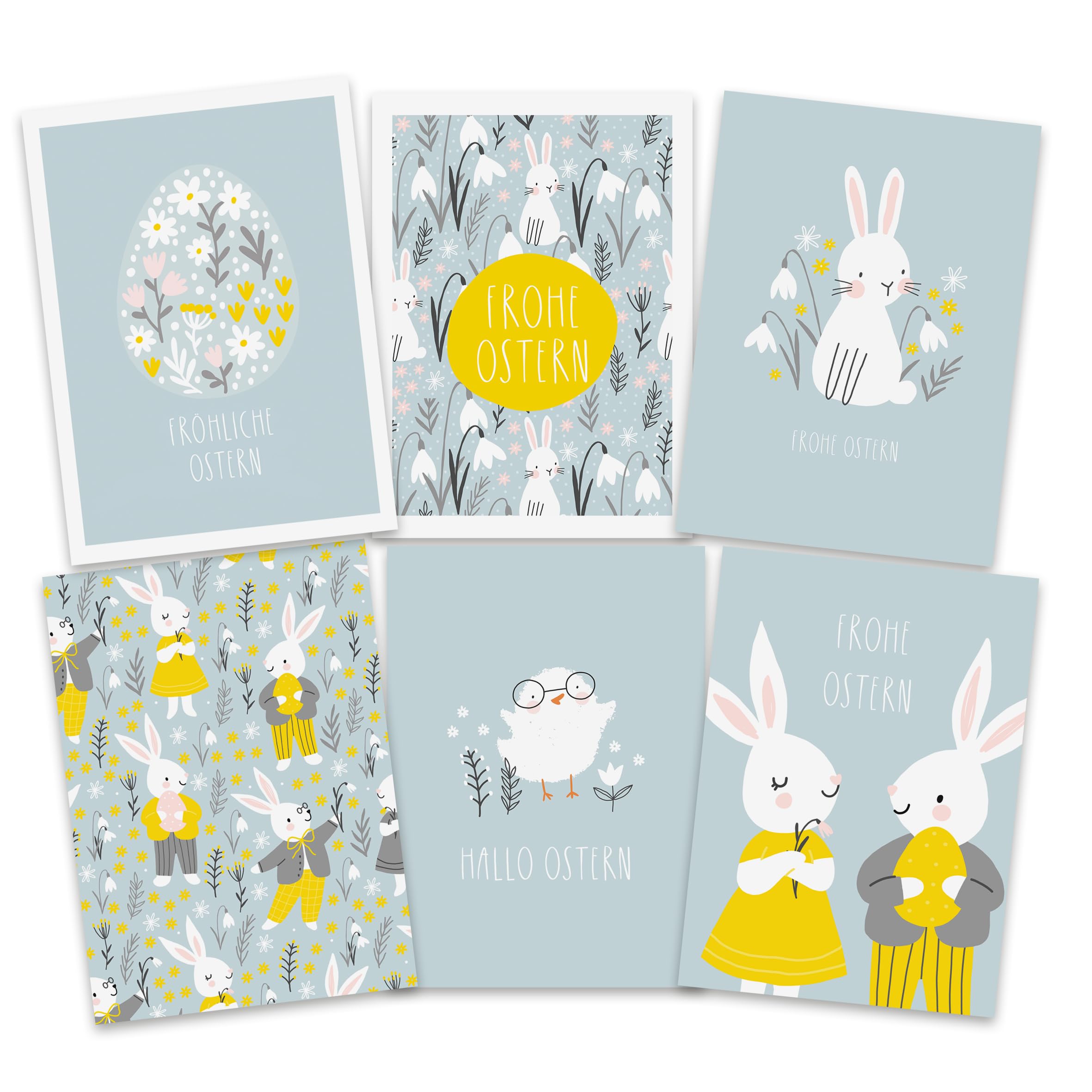 Nastami Osterkarte Postkarte Ostern Geschenk (Ostern 6er Set SPRING)