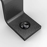 Vista 5 de Manija de Puerta de Granero Rústico de 12 Pulgadas - Tirador Negro de Acero para Puertas Correderas, Puertas, Garajes, Cobertizos, Vallas, Armarios