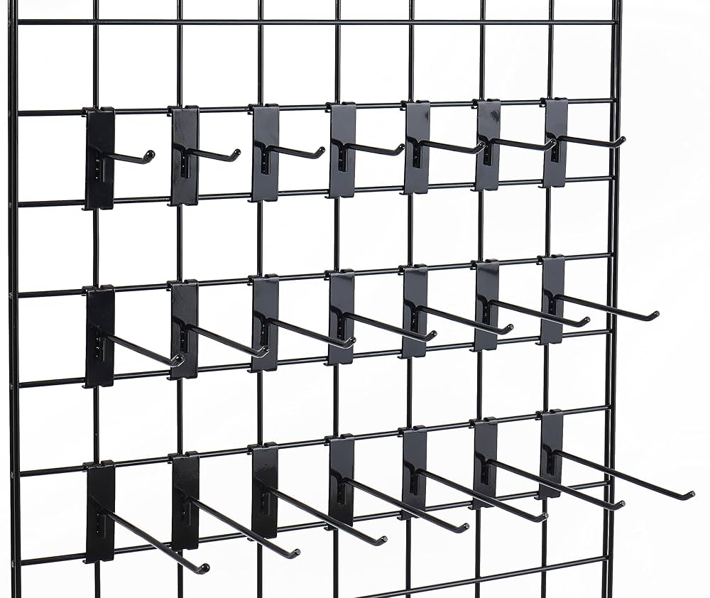 Stainless Steel Grid Wall Bracket Peg Board Display Hook For Panel For Supermark