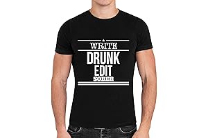 Write Drunk Edit Sober T-Shirt Funny Novelty Gift