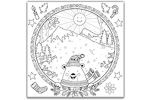 Christmas Canvas Painting Kit, Sip and Paint for Adults