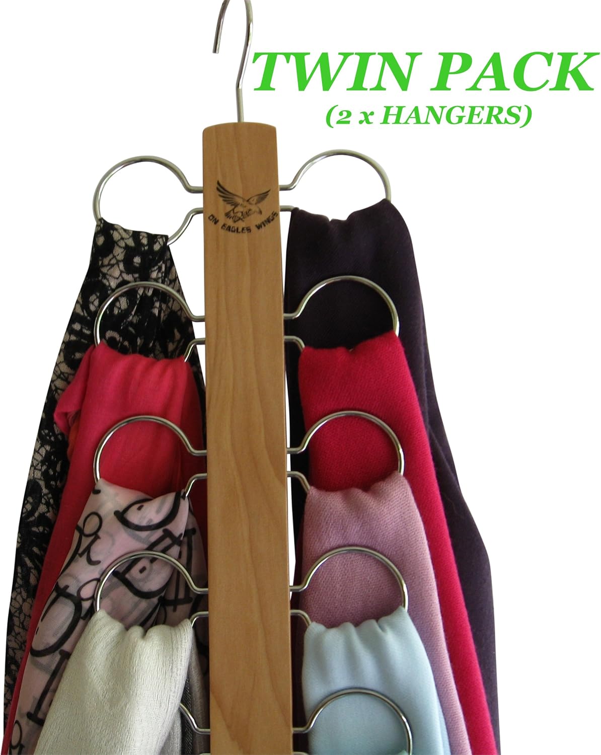 Amazon｜スカーフハンガーオーガナイザーholderladiesクローゼットスカーフhangerdouble packscarf
