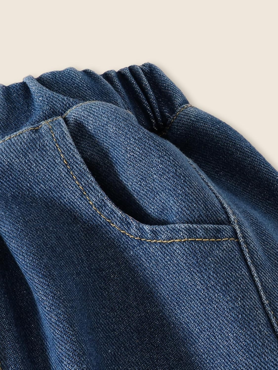 Toddler Girls 2 Pieces Peter Pan Collar Casual Sweatshirt Top and Jeans Denim Pants Set Clothing Outfits for 80-120cm - Image 6