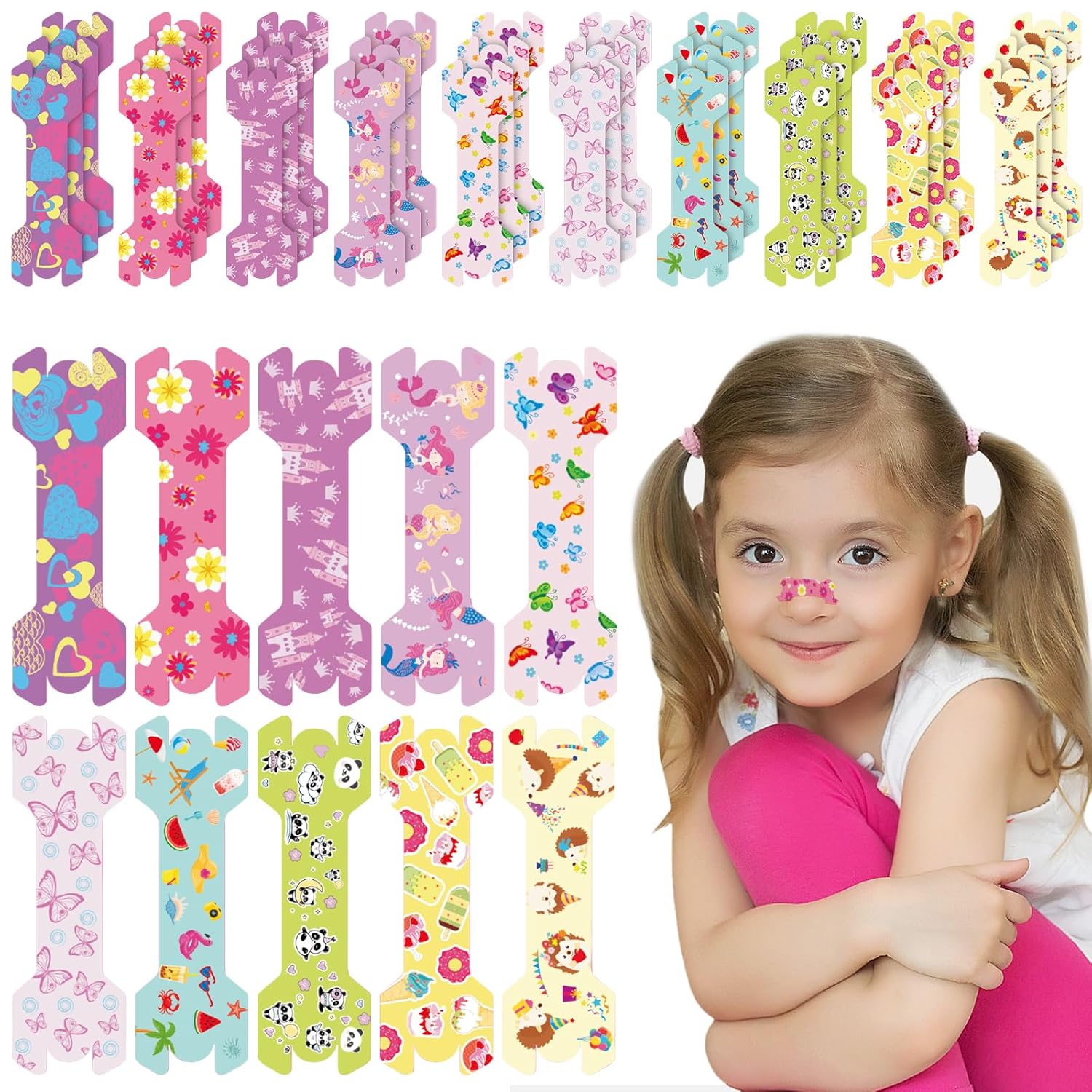 30 Count Small Size Kids Nose Strips 1 73 0 55 Girls Breathing Strips Nasal Strips for Snoring