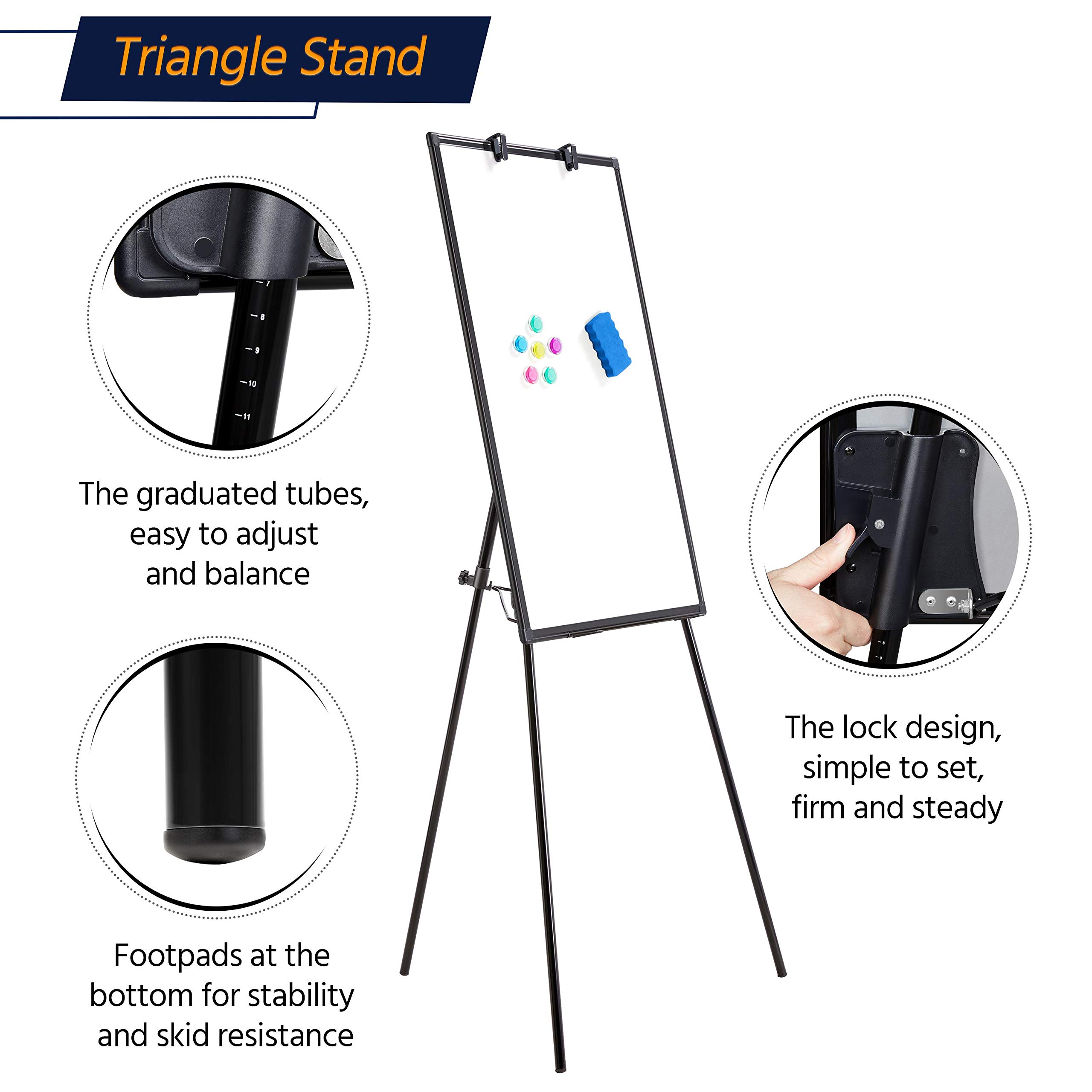 Yaheetech Tripod Whiteboard 36 x 24 Dry Erase Board, Portable