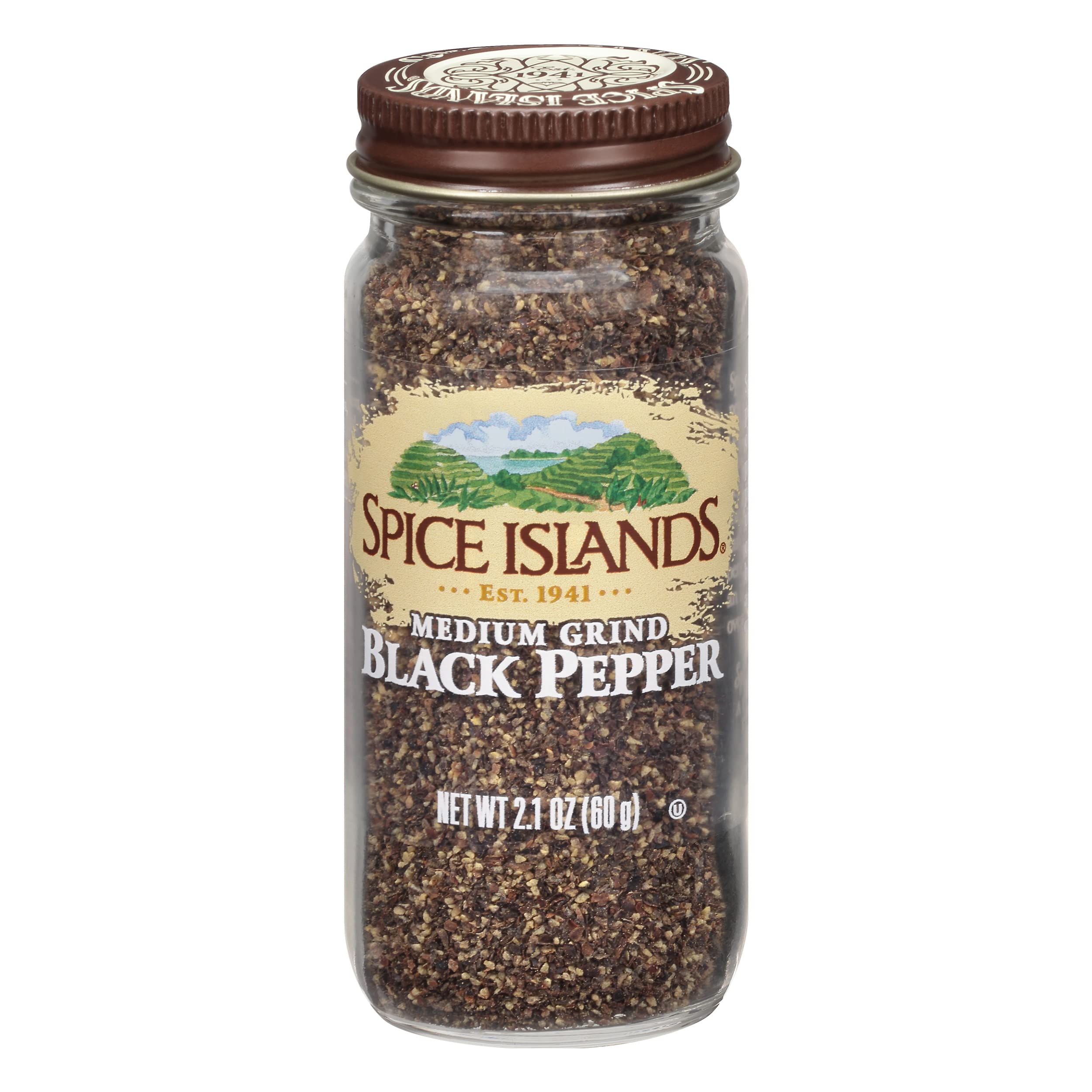 Spice Islands Medium Grind Black Pepper, 2.1 Ounce