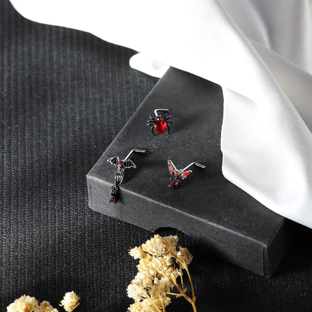 Amazon.com: AccGin 20G Nose Rings, 314L Stainless Steel L