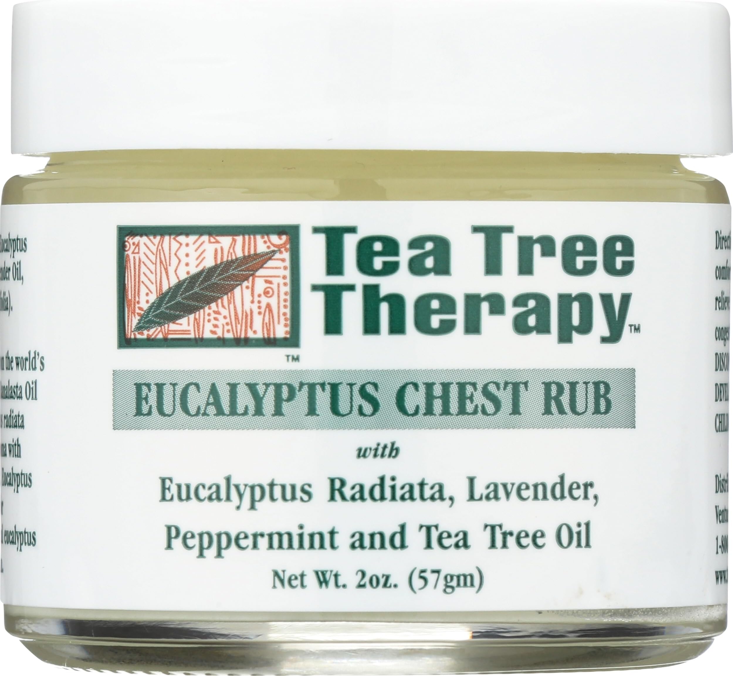 Eucalyptus Chest Rub Eucalyptus Australiana Lavender Peppermint and Tea Tree Oil - 2 oz by Tea Tree Therapy