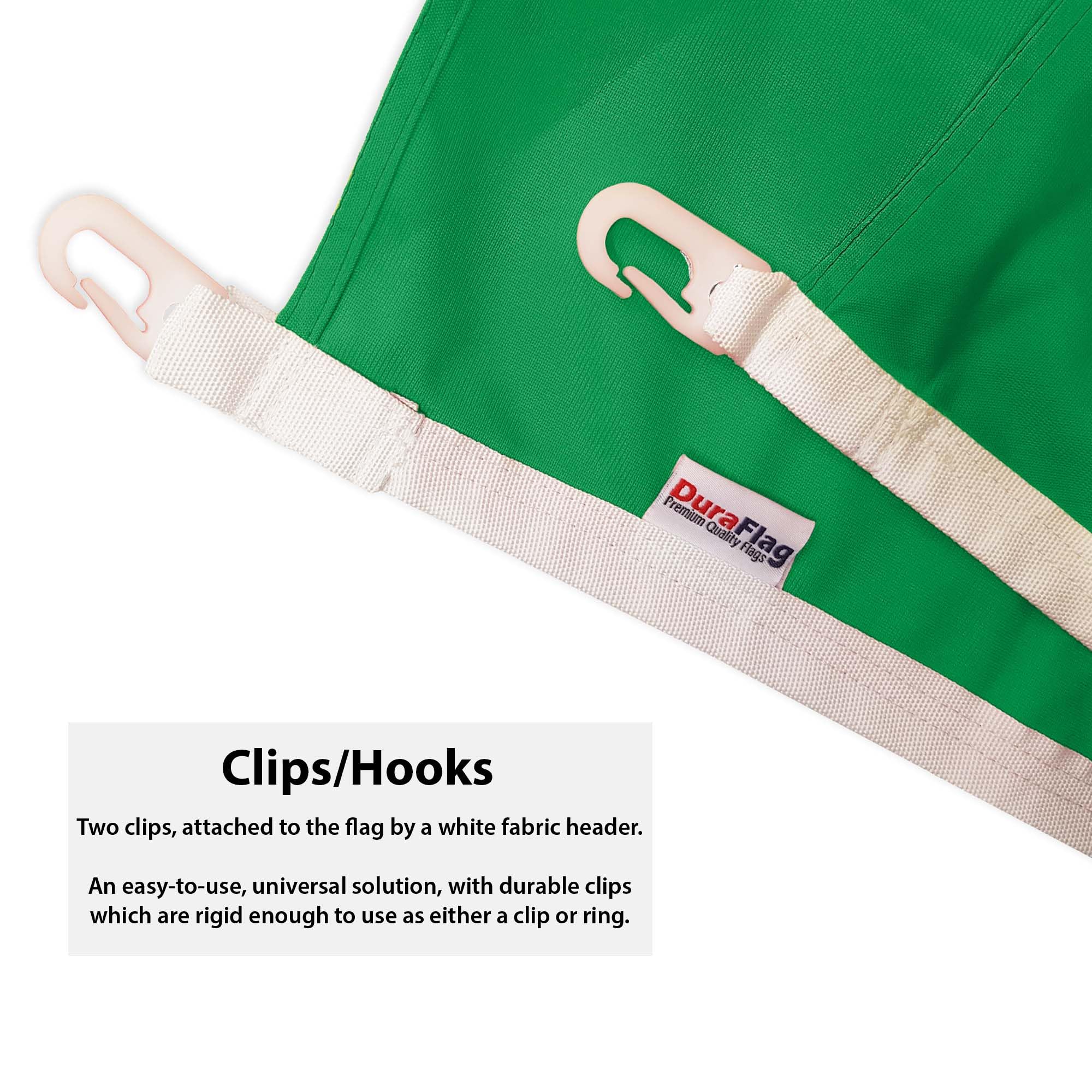 DuraFlag Italy 5ft x 3ft with Clips/Hooks - Premium Quality 5x3 Italian Flags, 5ft x 3ft (150cm x 90cm) - Image 2