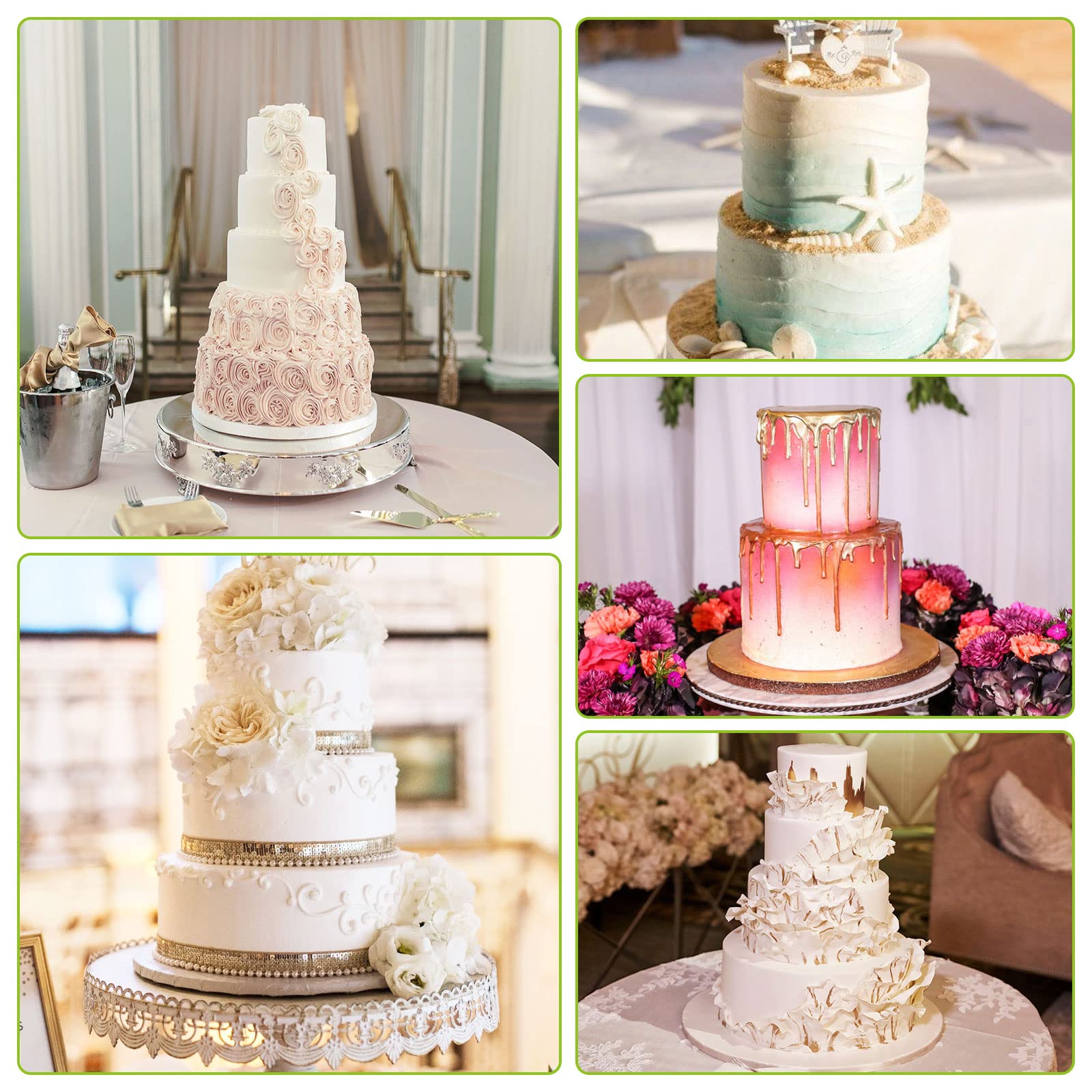 50 pezzi cannucce per torte impilabili aste di supporto per torte aste di centraggio in plastica costruzione di torte a più livelli e impilabili bastoncini di plastica bianchi  15