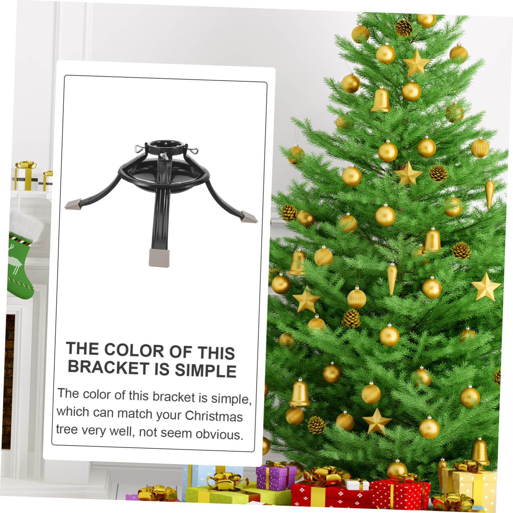 VALICLUD Base del Árbol de Navidad Reutilizable Resistente Verde para Almacenamiento Soporte para Árbol de Navidad Decoración de Interiores