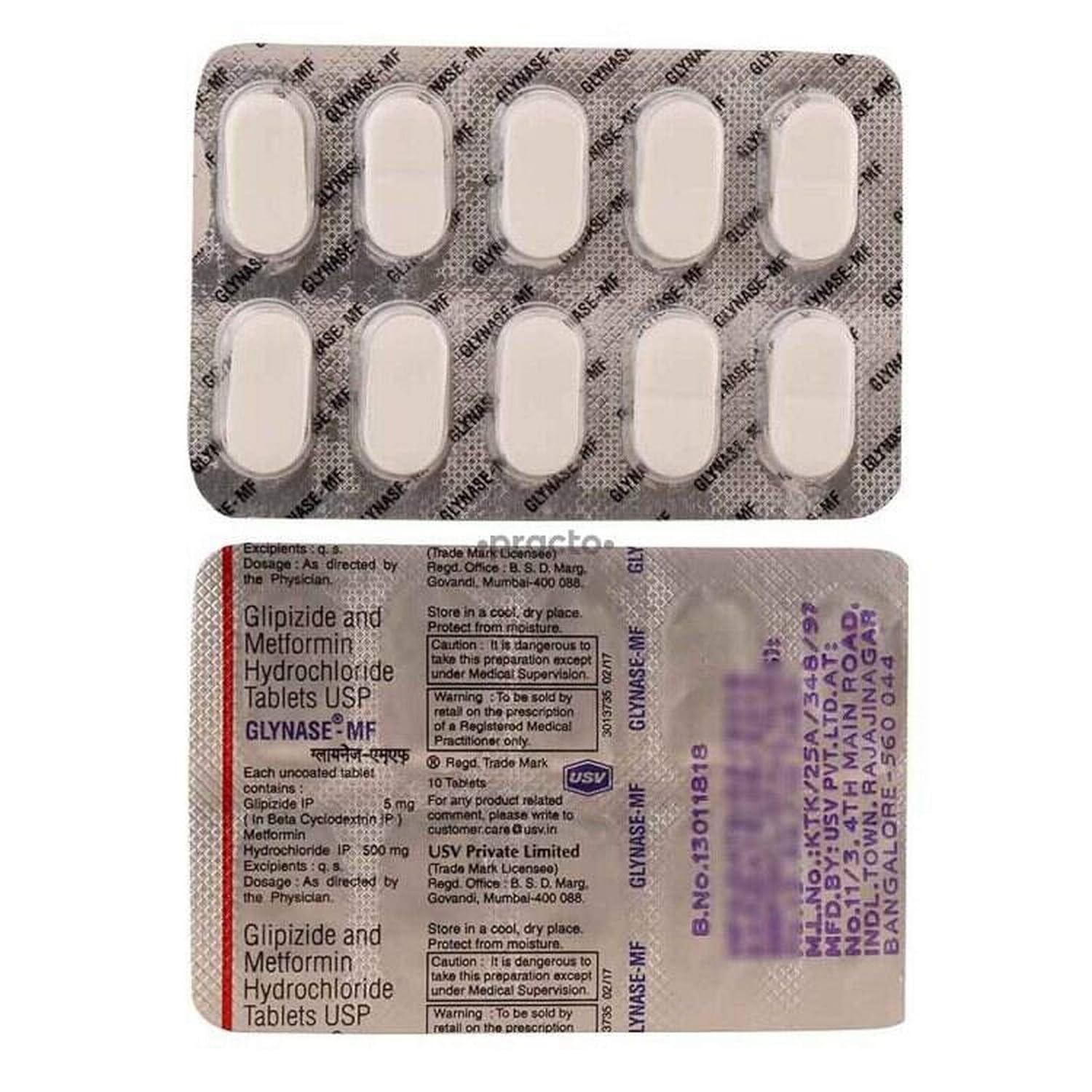 Glynase Mf Fort Strip Of 10 Tablets Amazon In Health Personal Care