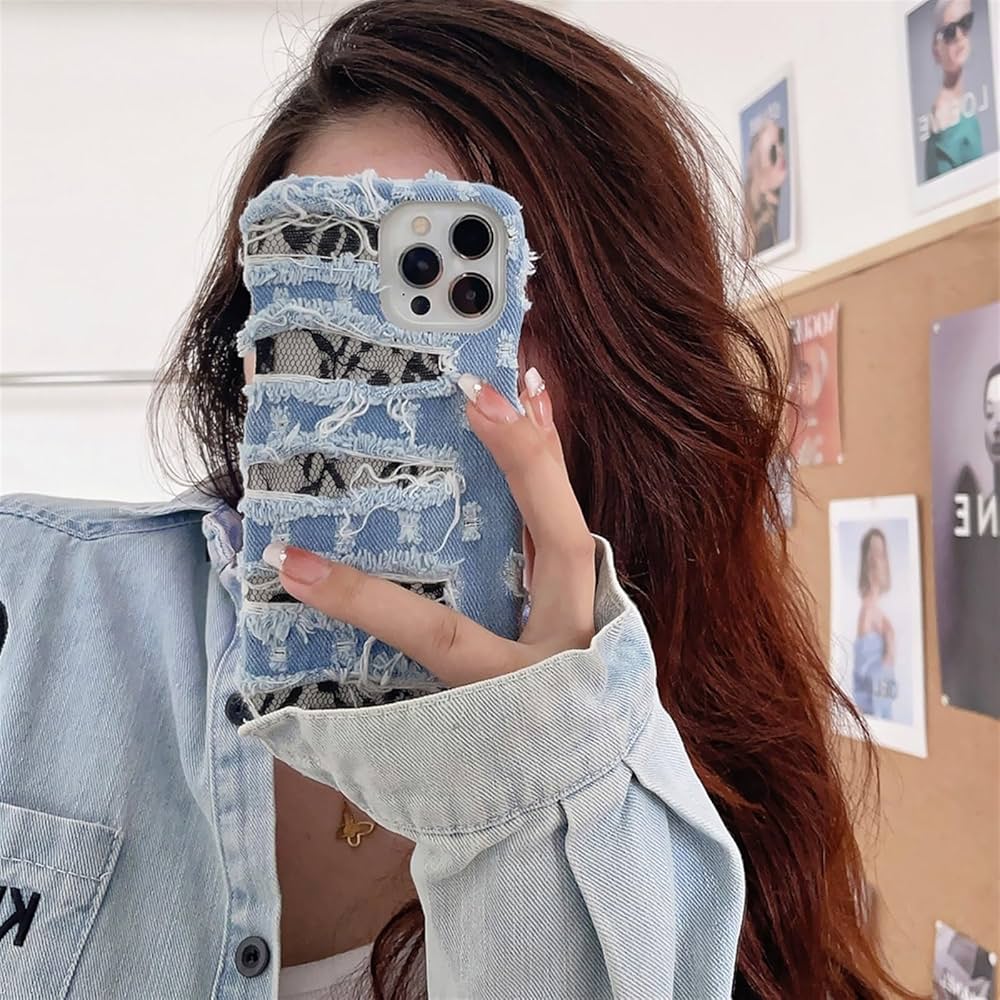 iPhoneアクセサリー ajew iPhone14pro denim case indigo iPhone14Pro / indigo 【denim】(発送はご注文から3営業日以内