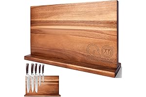 Extra Large Magnetic Knife Block For Enhanced Kitchen Organization