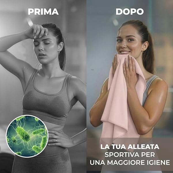 Zenacross Asciugamano Microfibra Set da 5, 40x77 cm - Telo Palestra Asciugatura Rapida e Assorbente - Gym Towel per Palestra - Pastello - 4