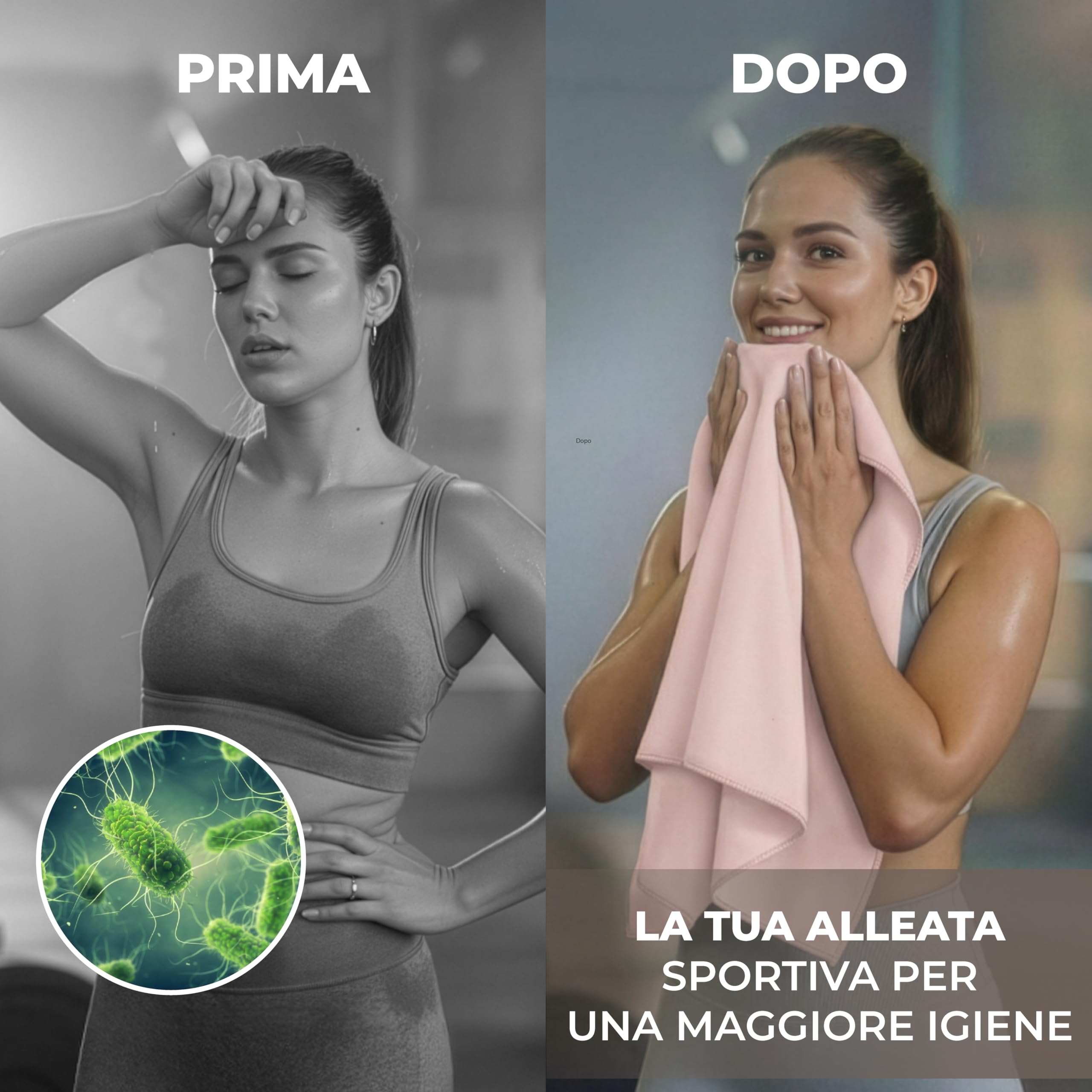 Zenacross Asciugamano Microfibra Set da 5, 40x77 cm - Telo Palestra Asciugatura Rapida e Assorbente - Gym Towel per Palestra - Pastello