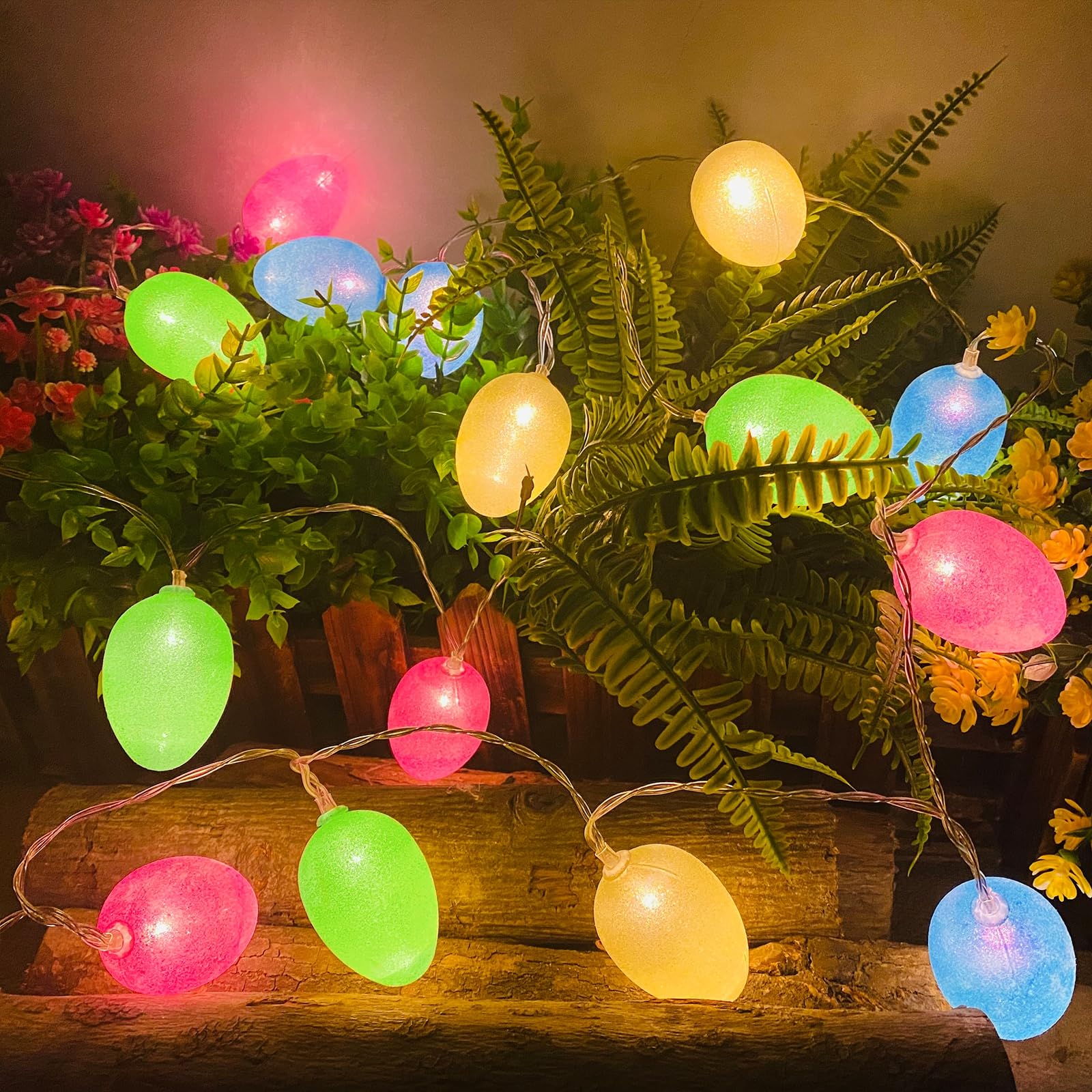 Pastelverlichting voor Pasen, 2 m, 10 leds