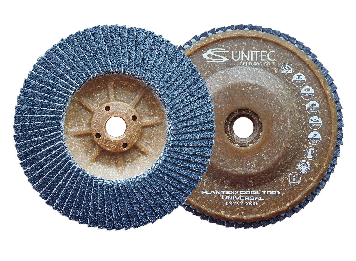PLANTEX Spitfire Zirconia Flap Discs - 10 Pack -10