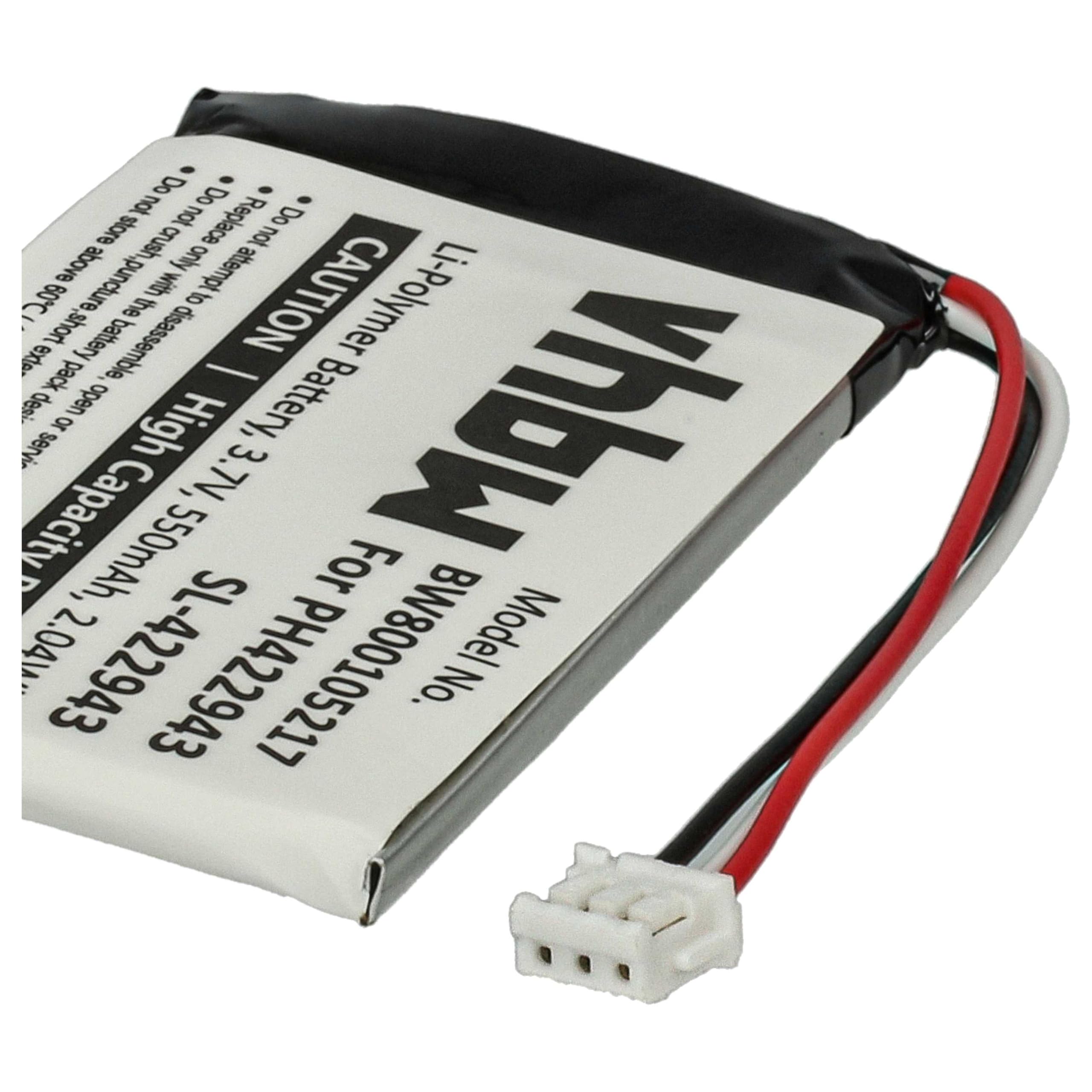 Vhbw Batteria Ricaricabile Per Telefono Fisso Cordless, Sostituisce Grundig SL-422943, Li-Ion 3,7V 500mAh