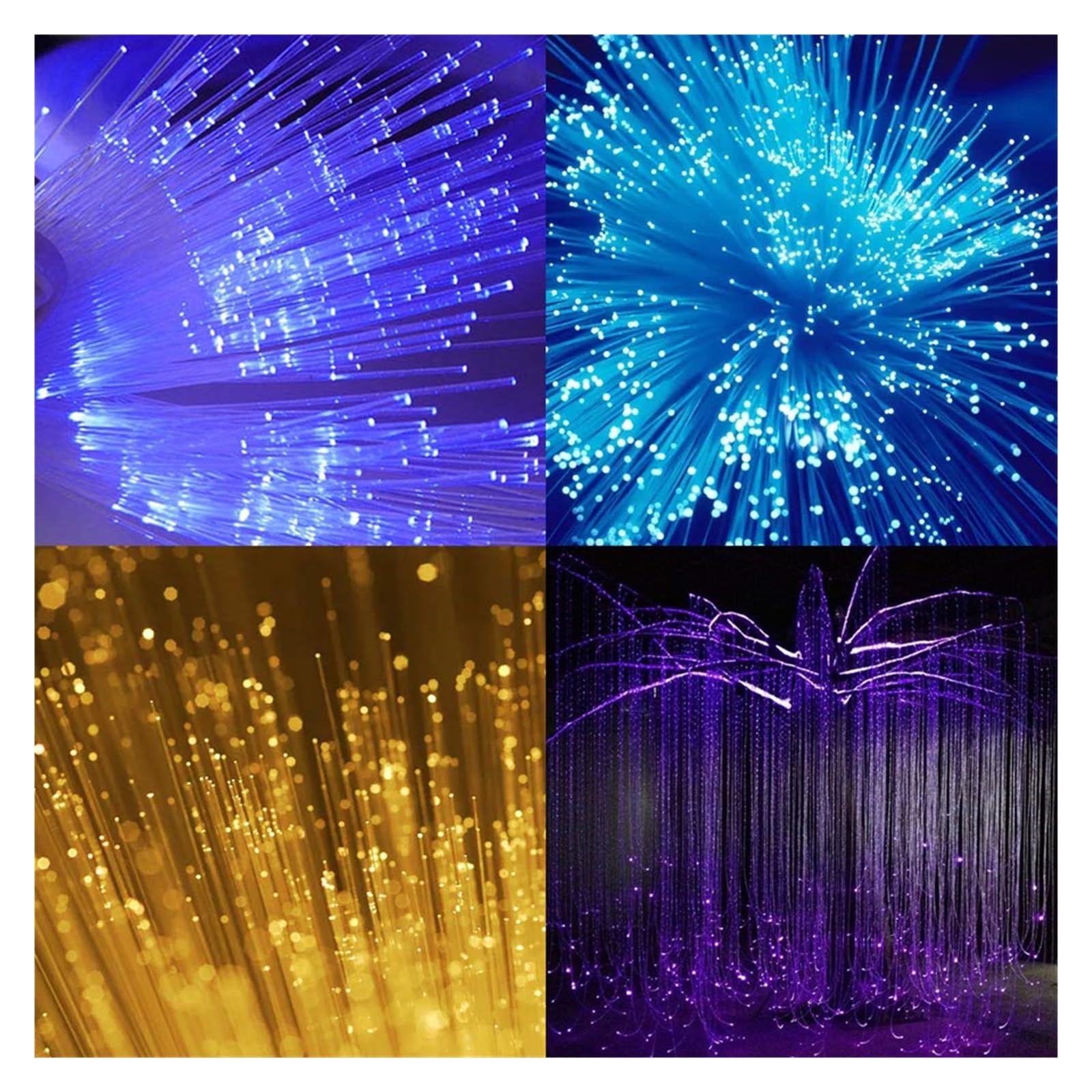 300 Szt. 300CM RGB LED Światłowody Na Dach Samochodowy Gwiazda Sufitowa