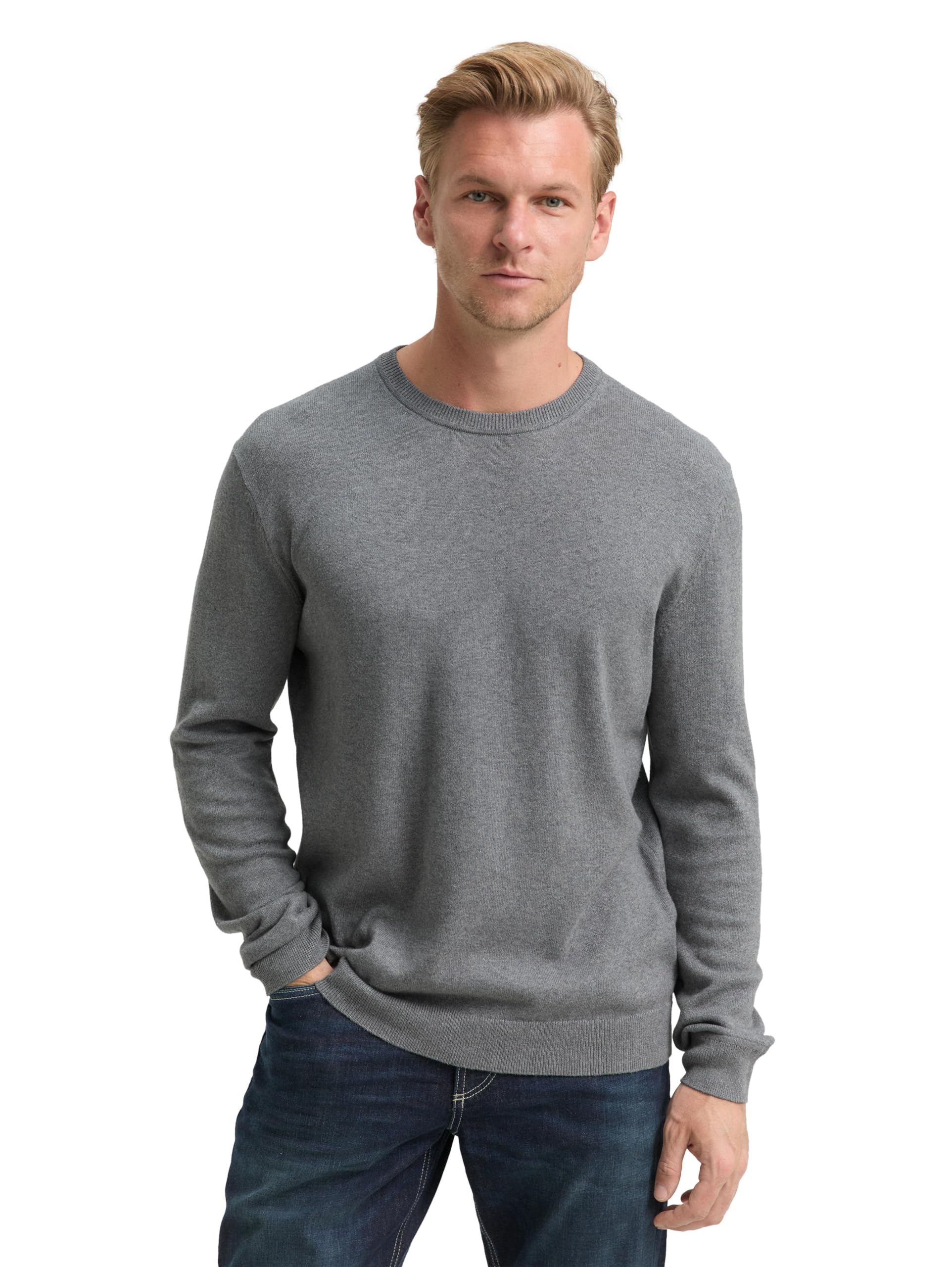 Tom Tailor Herren 1048015 Strickpullover mit Kaschmir-Anteil (1er Pack)