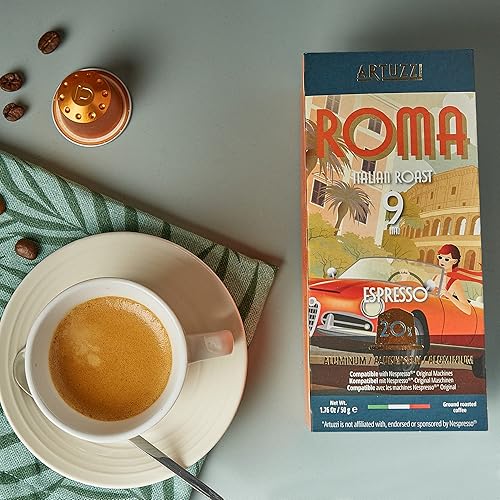 Miniatura 28 de Artuzzi Cápsulas de café Nespresso compatibles con 120 unidades para máquinas originales Nespresso Cápsulas de café Espresso Ristretto Lungo