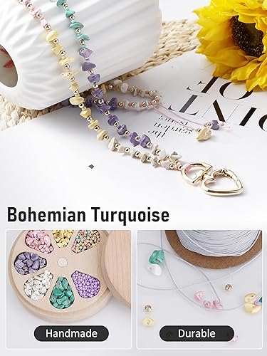 Miniatura 5 de BettDecor 2023 Nuevos cordones para insignias de identificación y llaves, cordones de cuentas turquesa de moda para mujeres profesoras..