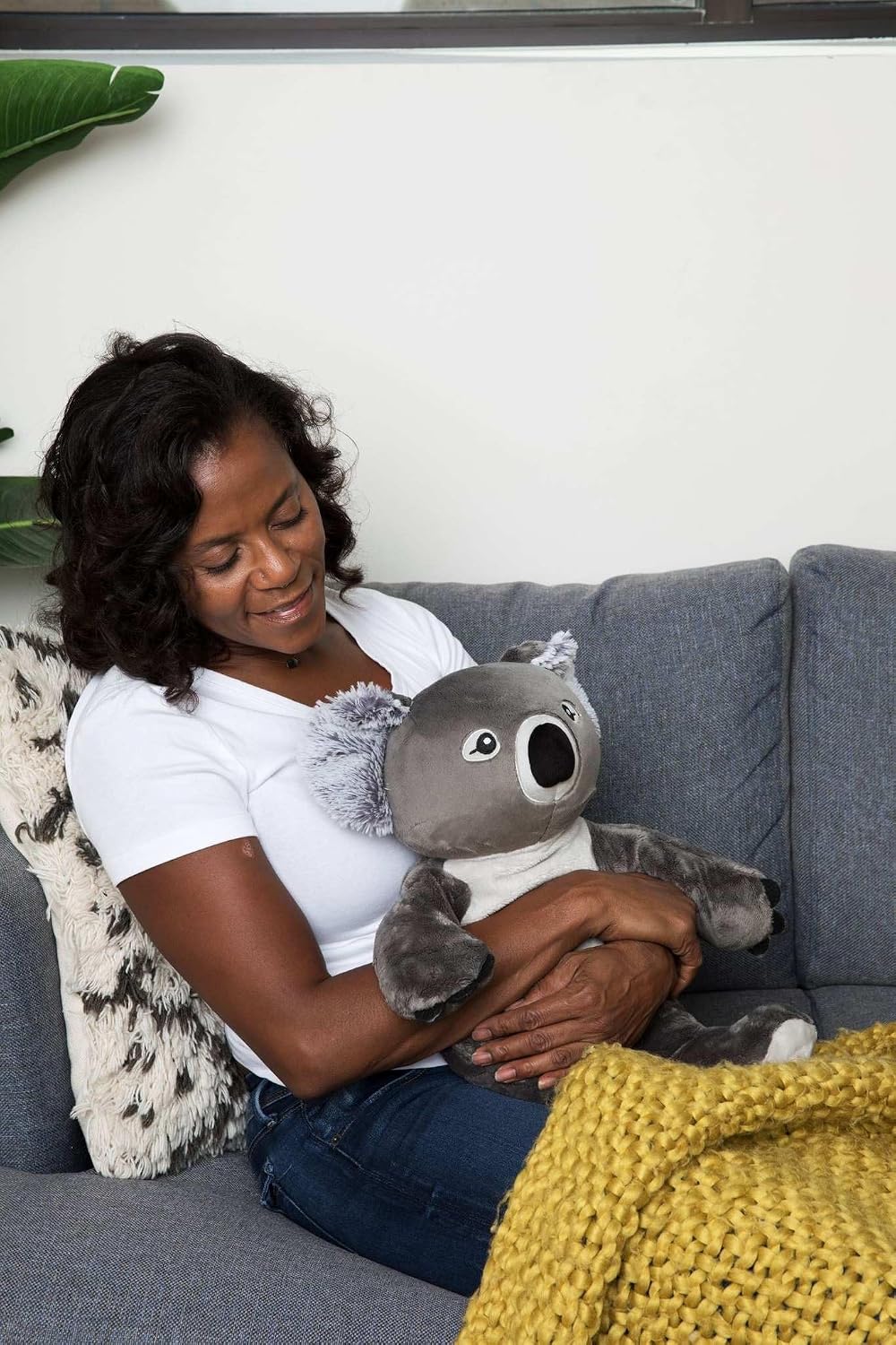 HUGIMALS Quinn The Koala 20 Inch 4.5 lb Heavy Cute Sensory Weighted Comfort Plush | Large Unscented Washable Self Care Calming Stuffed Animal for Kids, Teens and Adults
