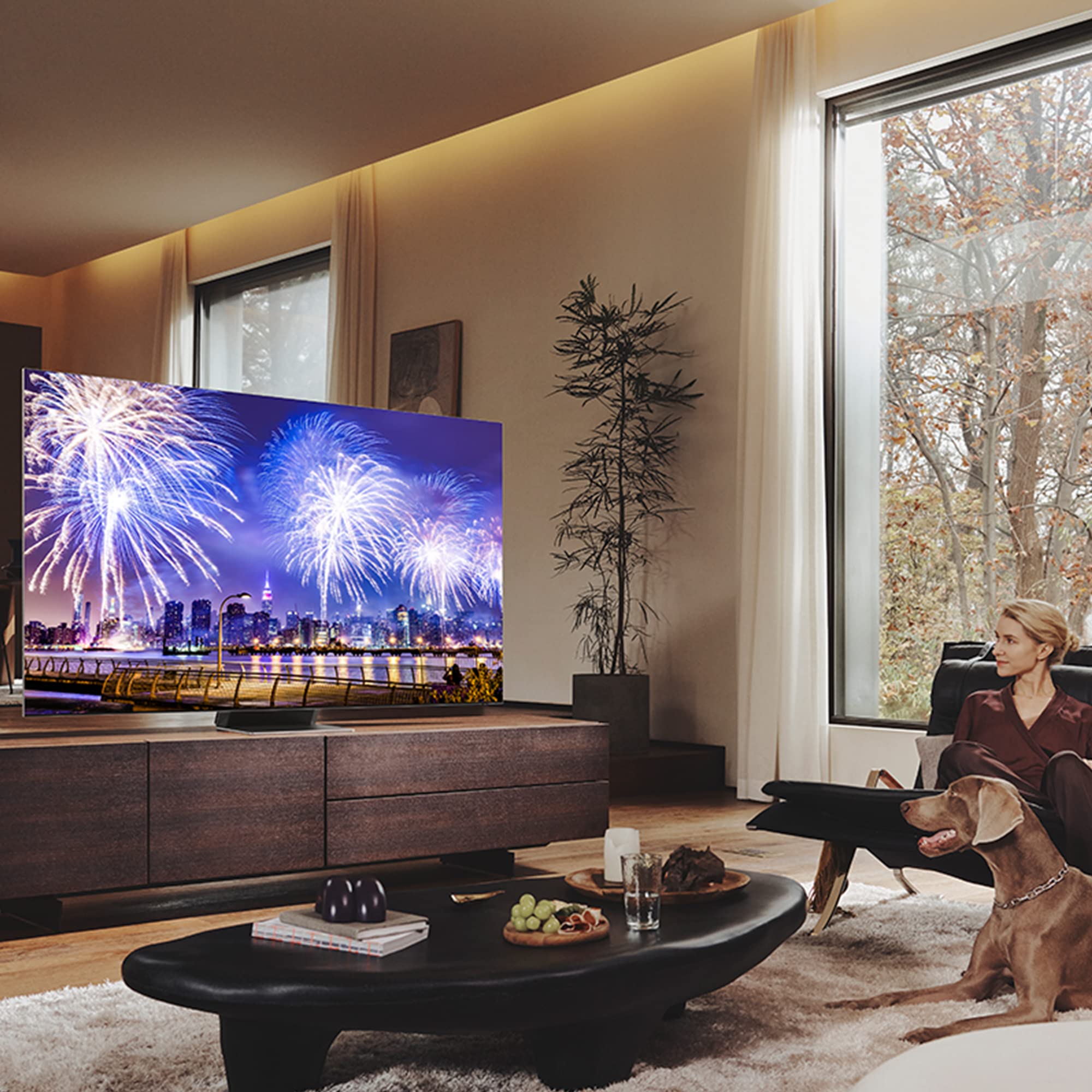Samsung TV 75" QE75QN900BTXZT NEO QLED 8K, Quantum Matrix Pro, mini LED, Processore Neural Quantum 8K, Infinity Screen, Atachable Slim One Connect, Dolby Atmos e OTS Pro