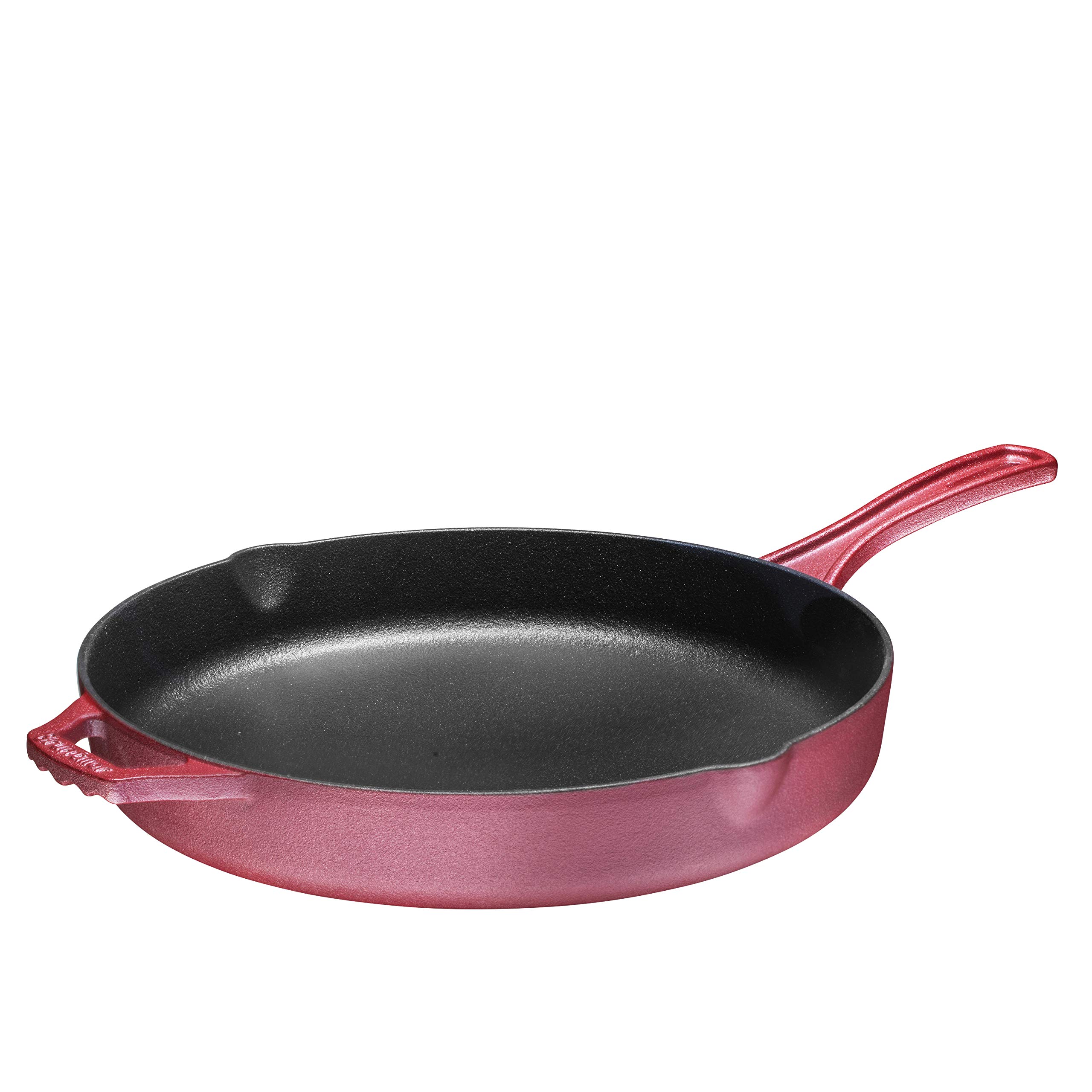 Bruntmor 12'' Grey Pre-seasoned Cast Iron Frying Pan, 12 Inch Oven Safe Cast Iron Skillet, Cast Iron Grill Pan Set, Nonstick Cookware And Bakeware For Casserole Dish