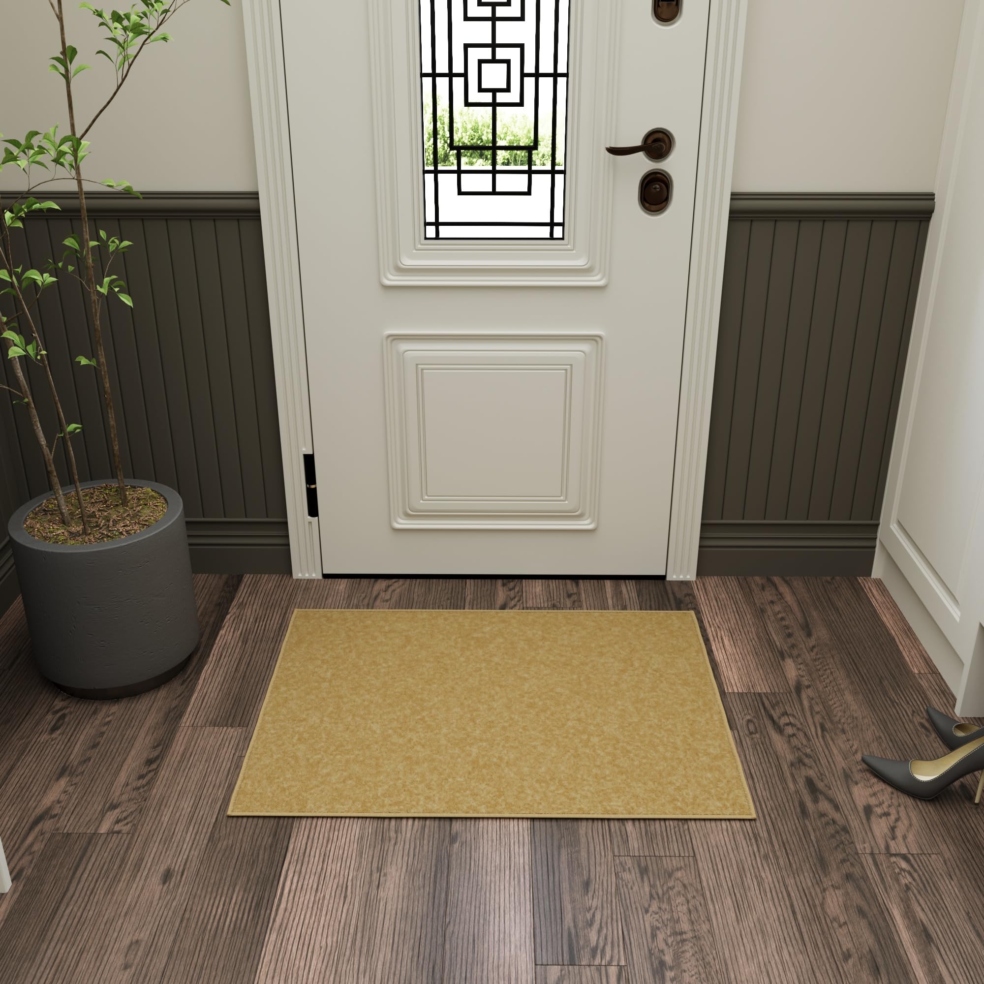 Ottomanson 2x3 Entryway Rug – Non-Slip Small Area Rugs