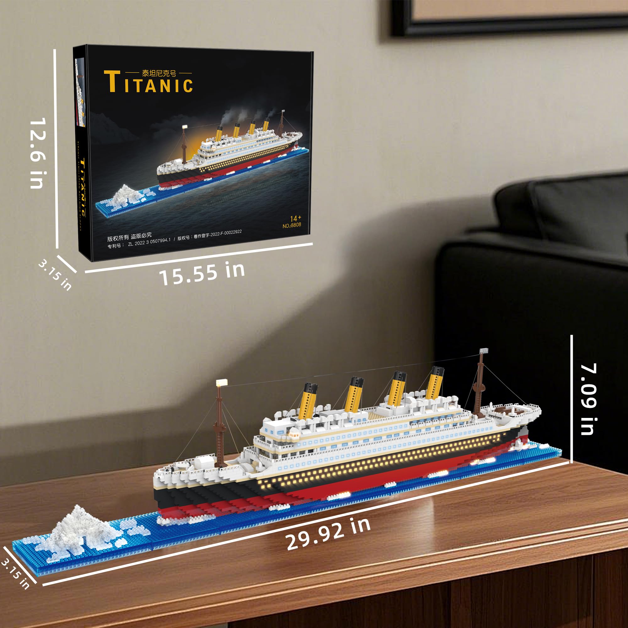 Amazon.co.jp: タイタニックミニビルディングブロックセット - 4100個+