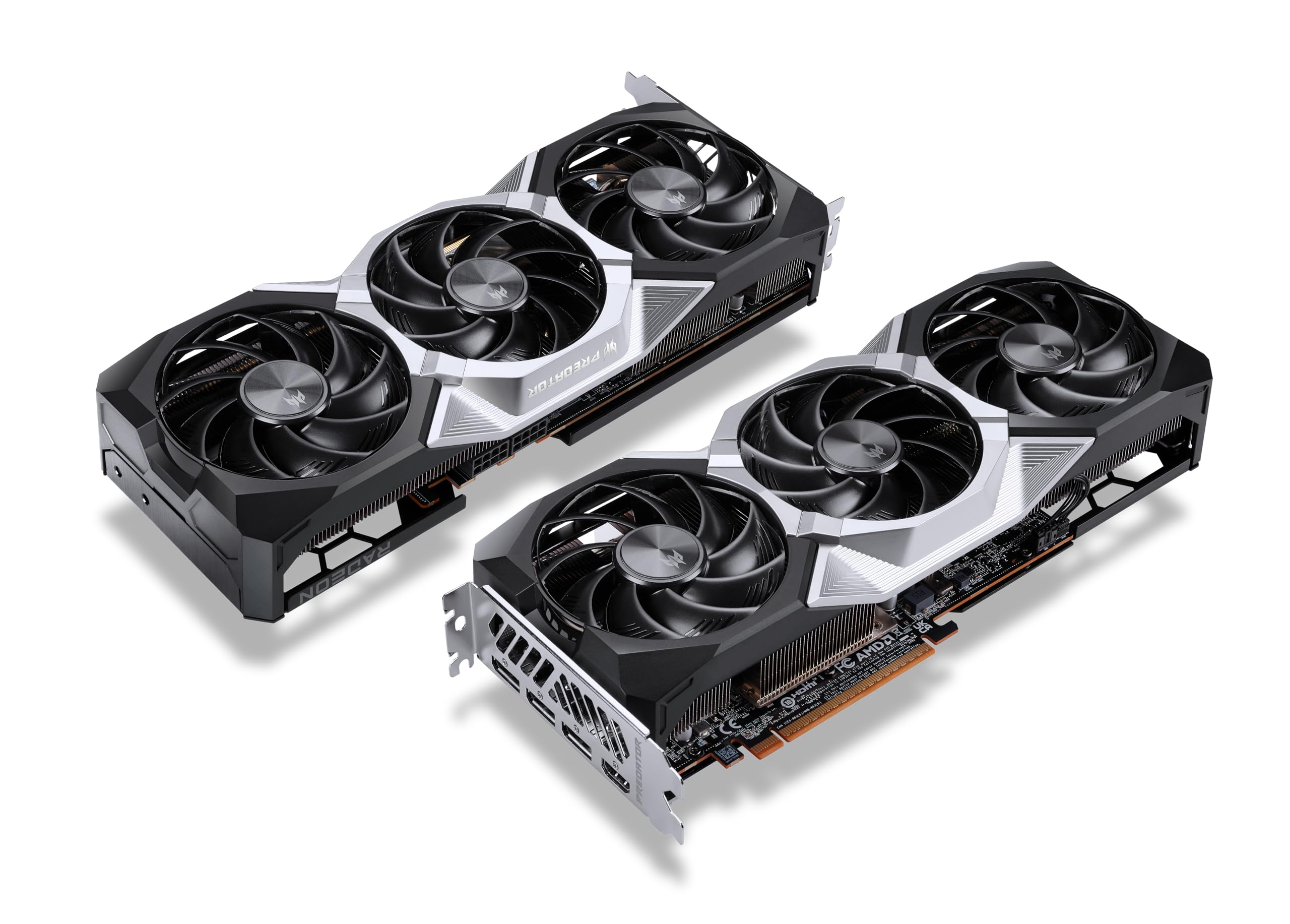 Acer Predator BiFrost Radeon RX 9070 OC - AMD Grafikkarte (16 GDDR6, 256 Bit, PCIe 5.0 x16, 1x HDMI 2.1a 3X DP 2.1) 3X FrostBlade 4.0, 2x8 pin, Slot Space: 2.6