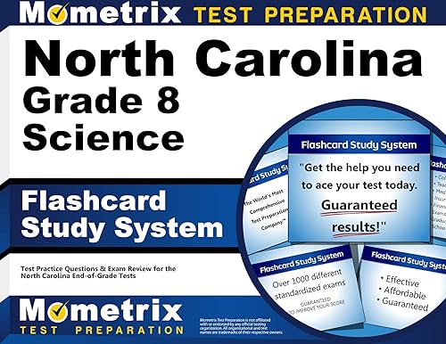 North Carolina Grade 8 Science Flashcard Study System: North Carolina EOG Test Practice Questions &amp; Exam Review for the North Carolina End-of-Grade Tests (Cards)