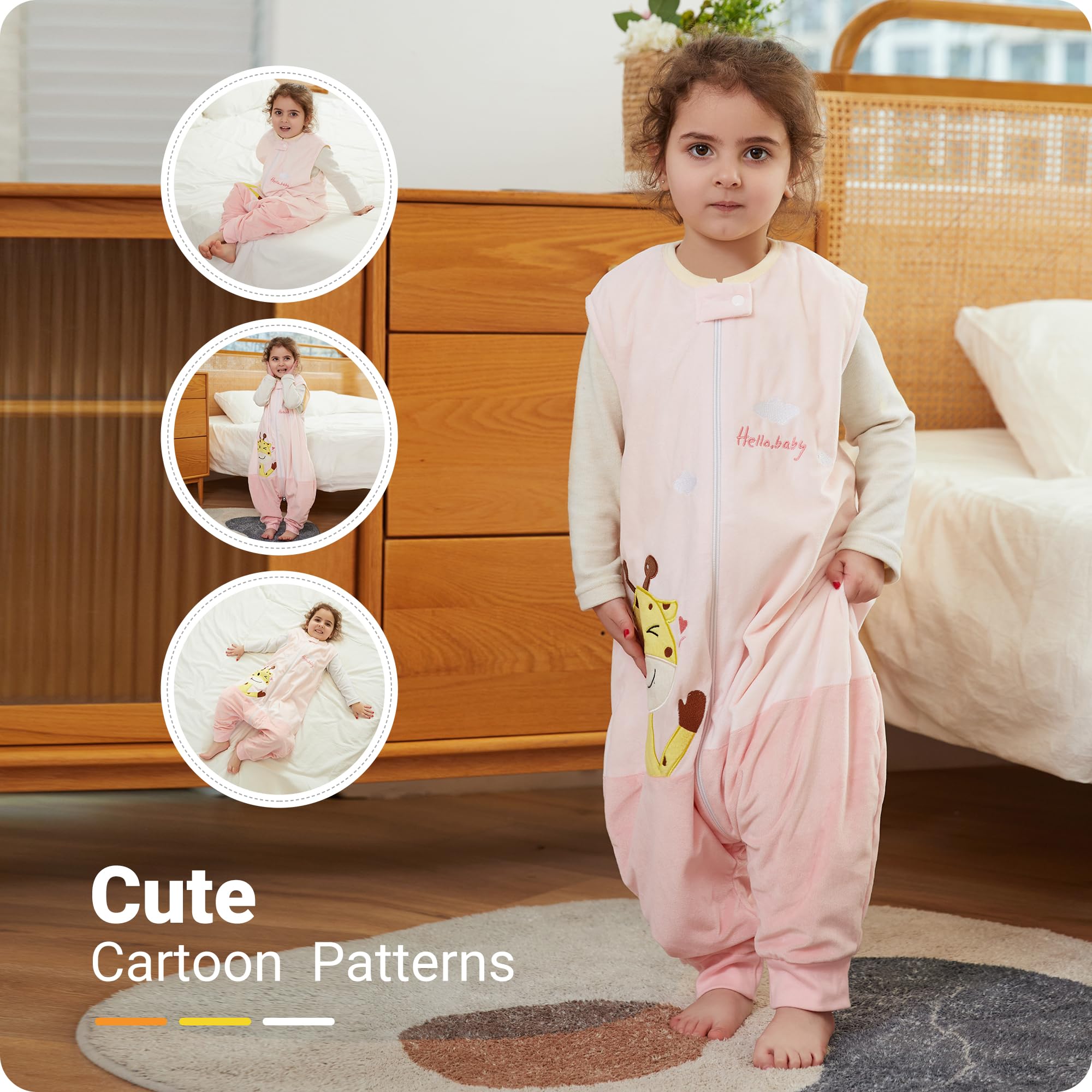 Lanjue Baby Sleeping Bag, 0.5 TOG Sleeveless Baby Sleep Sack Cotton
