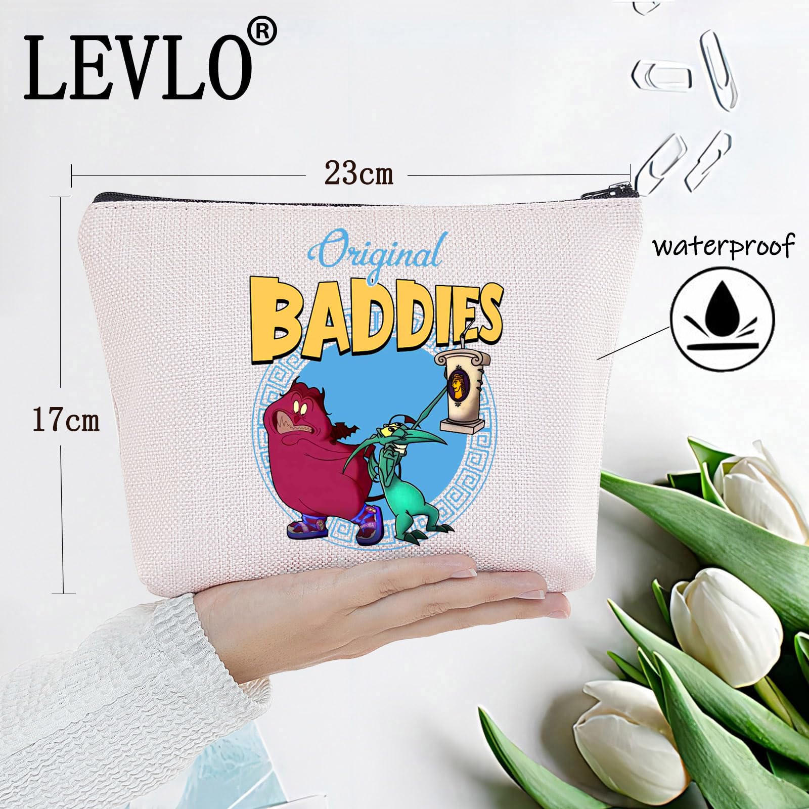 LEVLO Panic & Pain Cosmetic Bag Cartoon Movie Fans Gift Original Baddies Panic & Pain Zipper Pouch Bag Cartoon Animal Merch - Image 2