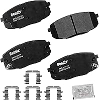 Vista 105 de Pastillas de Freno Delanteras Cerámicas Bendix Priority1 CFC430A para Modelos Selectos INFINITI G35, I30, Nissan 350Z, Altima, Juke, Maxima, Sentra