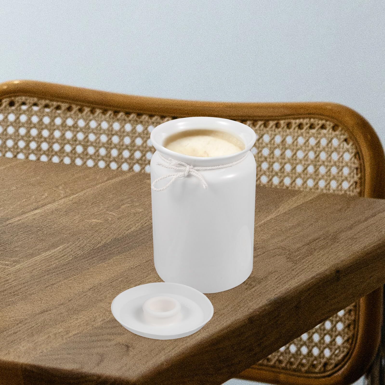 Keramik Gewürzbehälter 800ml mit Deckel und Silikonverschluss Vielseitige Küchenaufbewahrungsdose für Chiliöl und Gewürze Leicht zu Reinigen für Esszimmer und Hotel