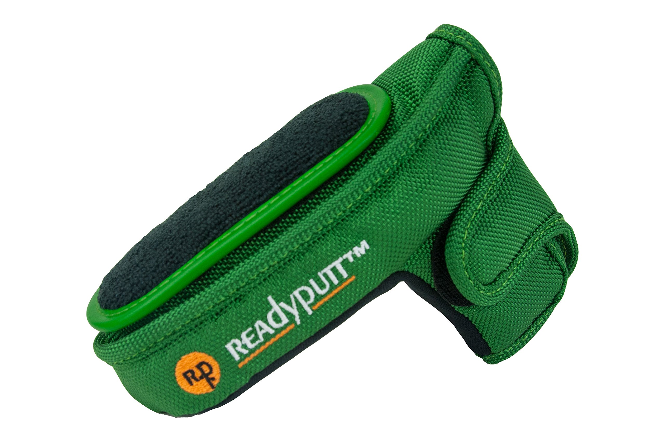 READY PUTT Plus Putter Head Cover Protects Scotty Cameron, Ping, Odyssey putters with Mini Ball Cleaning Towel & is Magnetic to Hold Metal Ball Marker & Divot Repair Tool (not Included)