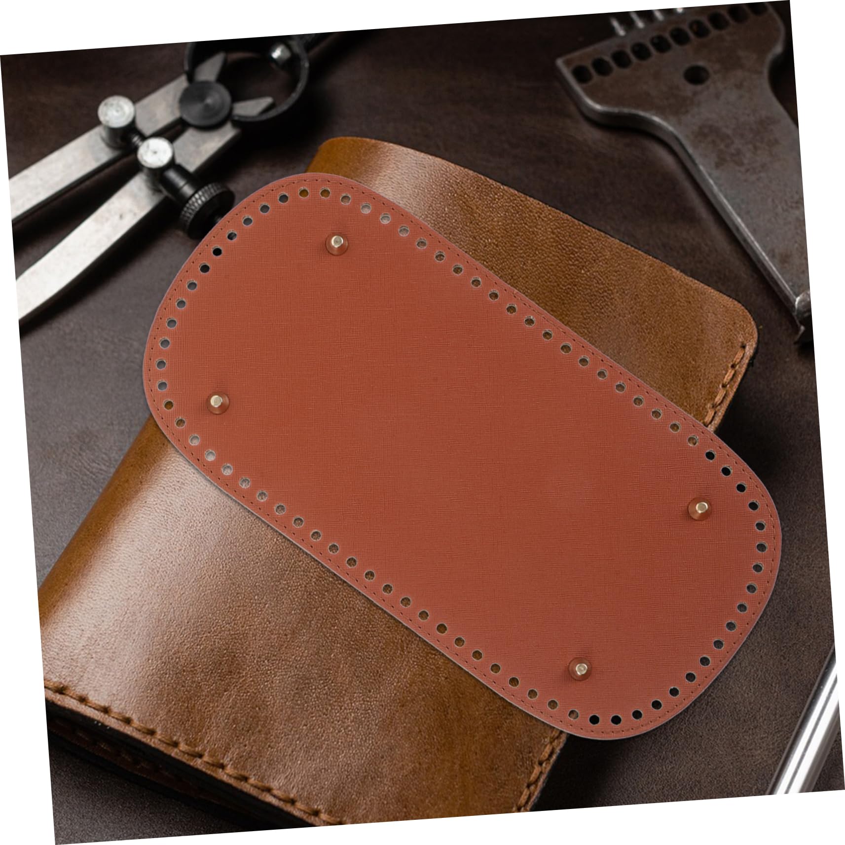 4 Stück Rechteckige Taschenbodenverstärkung aus Pu mit Komfortablem Griff und Tragbarem Design für Selbstgemacht Handtaschen und Häkeltaschen Zubehör