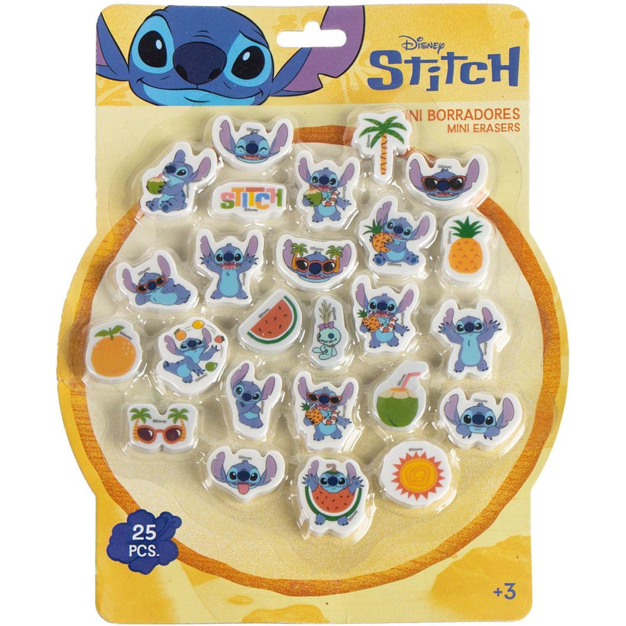 CERDÁ LIFE'S LITTLE MOMENTS Eraser Pack of 25 Stitch Erasers, Set of 25 Decorative Erasers with Stitch Design