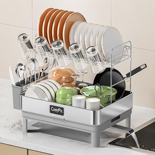 CosyPic Thicker Premium 304 Stainless Steel Dish Drying Rack