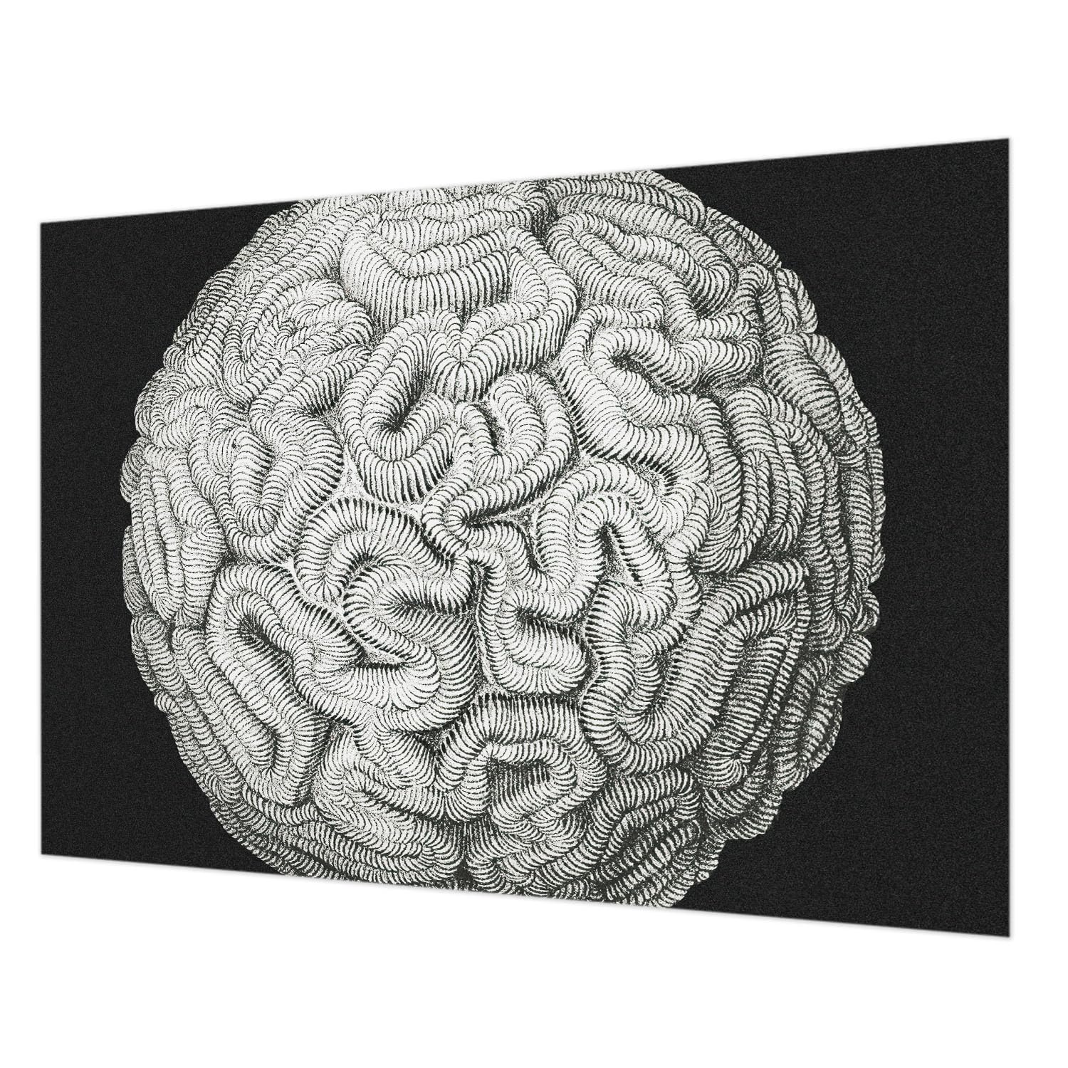 Papier peint intissé pour chambre à coucher et salon motif structure sphérique moderne