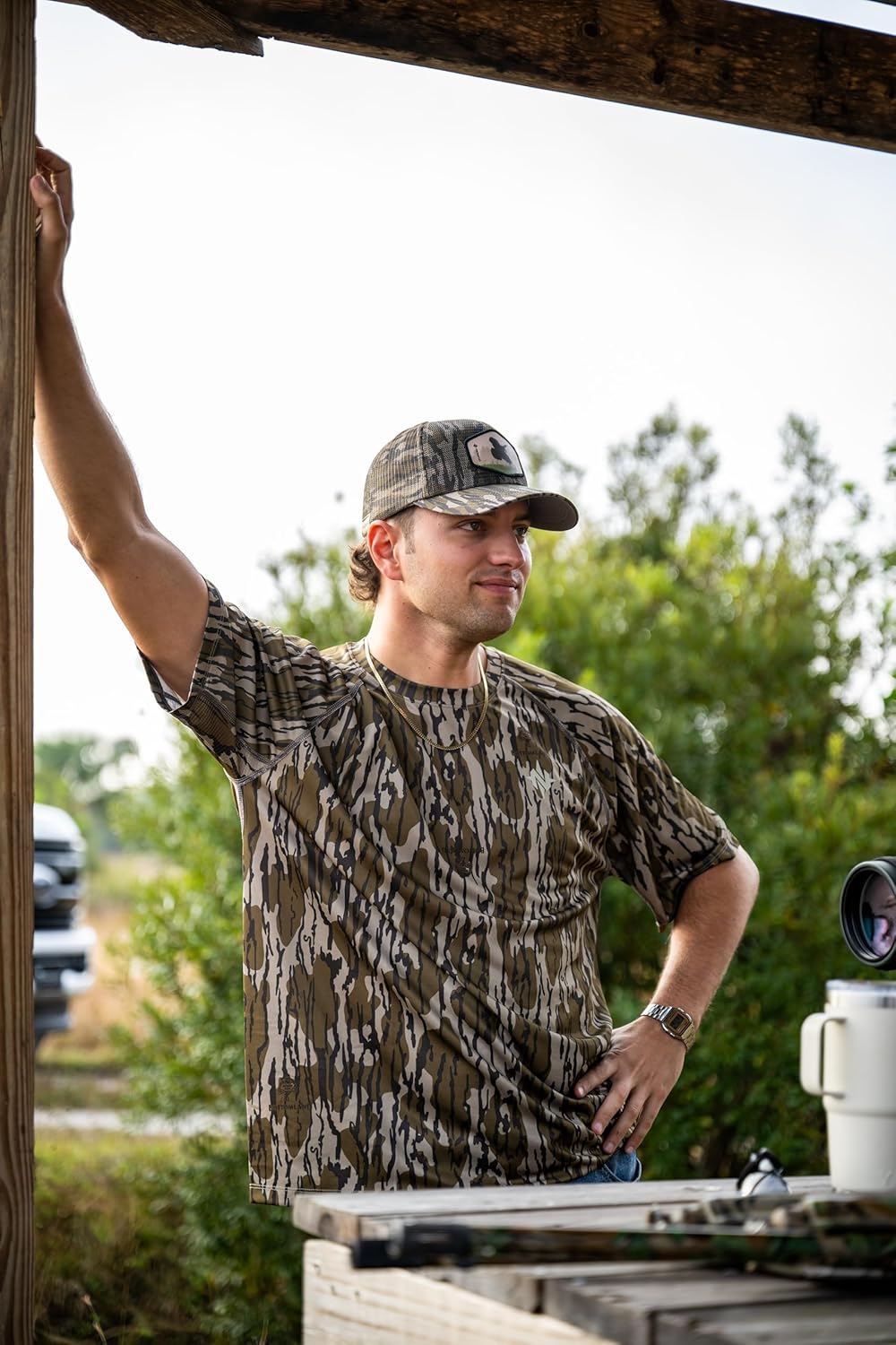 Nomad Men's Mirage Short Sleeve Crew, Performance Hunting Shirt