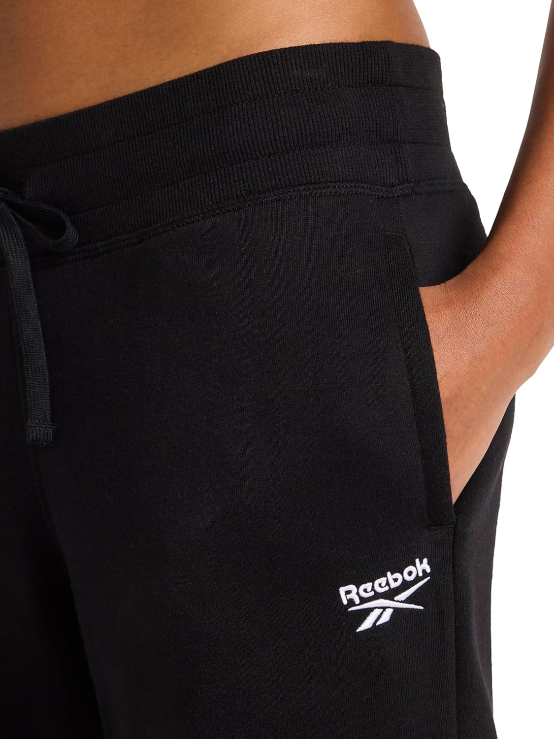 Reebok Womens Wide Leg Sweatpant, Standard Fit, 30” Inseam, Midweight Cotton-Poly Fleece Fabric - Image 5