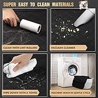 Vista 6 de Knodel - Funda de asiento trasero 100 % impermeable para mascotas, hamaca, alta resistencia a los arañazos, con solapas laterales y cierre