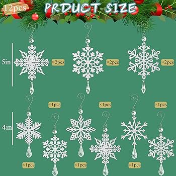 Amazon.co.jp: 12ピース シルバー 雪の結晶 オーナメント プラスチック Amazon.co.jp: 12ピース シルバー 雪の結晶 オーナメント プラスチック